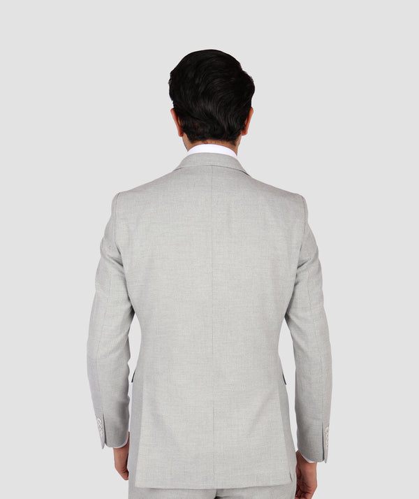 TWN  Grey Slim Fit Formal Suit-D'S DAMAT ONLINE