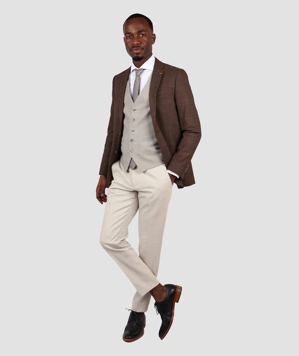 TWN Combined Brown Suit-D'S DAMAT ONLINE