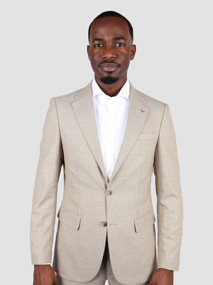 DS Damat Slim Fit Beige Suit-D'S DAMAT ONLINE