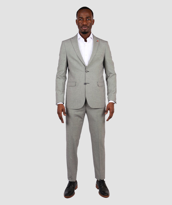 TWN Grey Slim Fit Suit-D'S DAMAT ONLINE