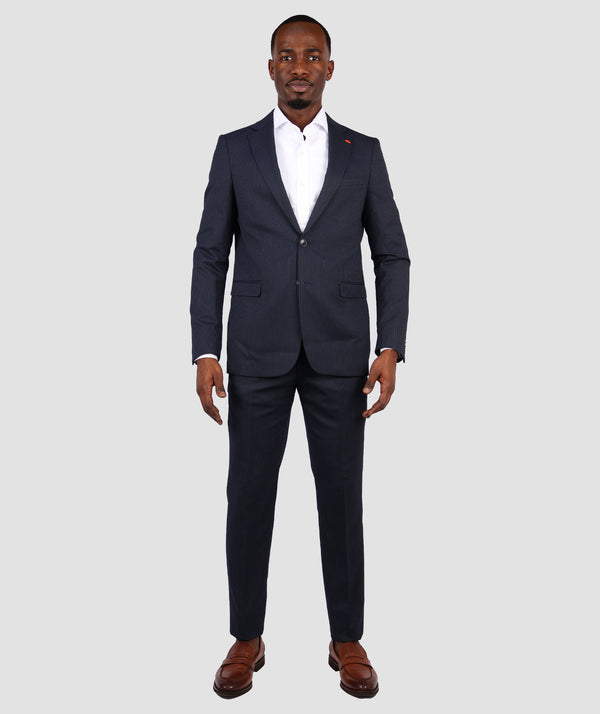 TWN Slim Fit Navy Blue Suit-D'S DAMAT ONLINE