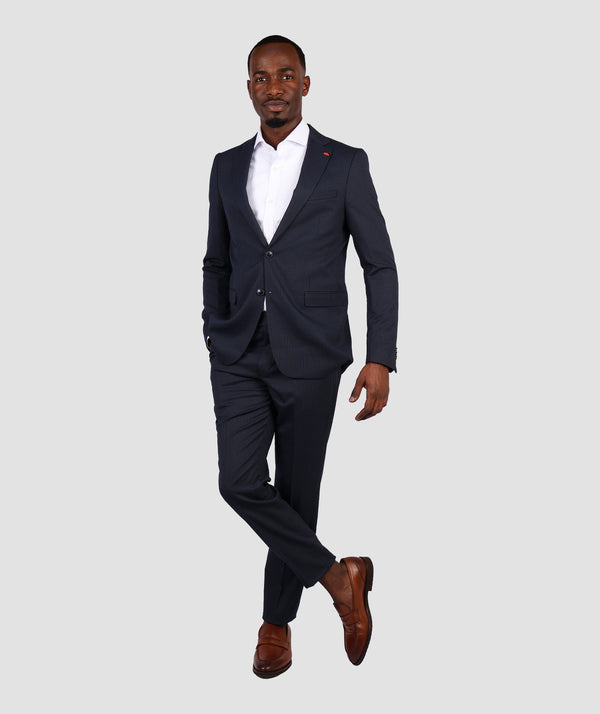 TWN Slim Fit Navy Blue Suit-D'S DAMAT ONLINE