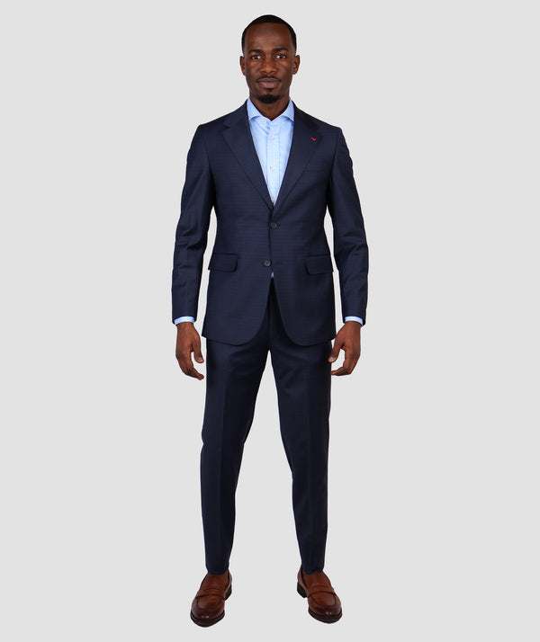 DS Damat Blue Regular Fit Suit-D'S DAMAT ONLINE