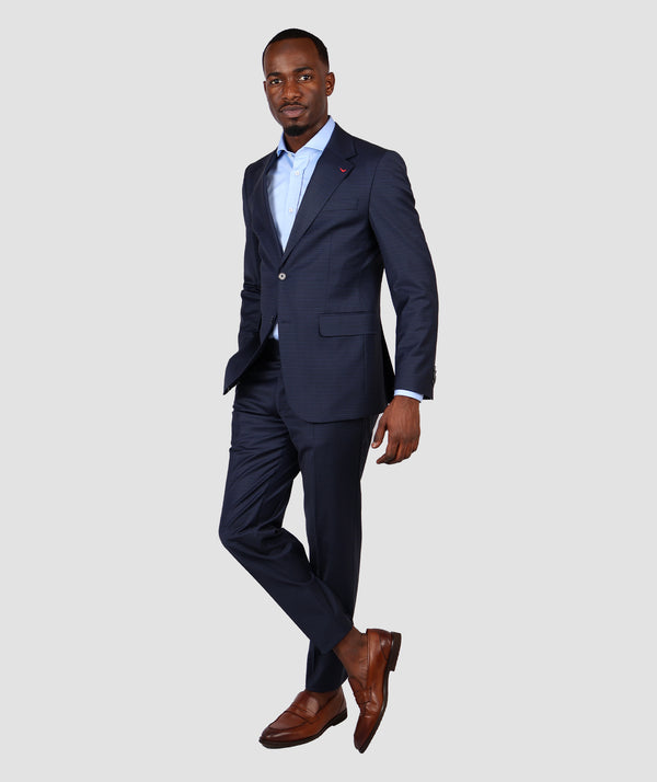 DS Damat Blue Regular Fit Suit-D'S DAMAT ONLINE