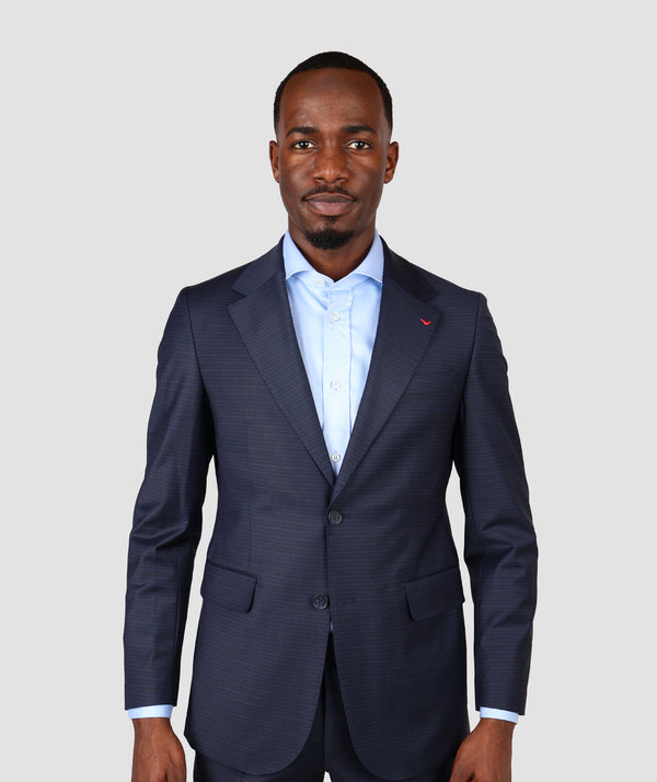 DS Damat Blue Regular Fit Suit-D'S DAMAT ONLINE