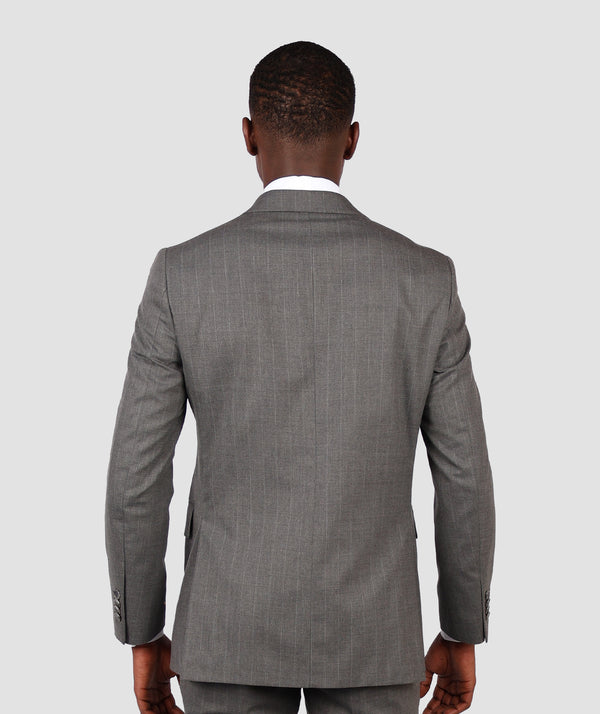 DS Damat Regular Fit  Double Breast Grey Suit-D'S DAMAT ONLINE