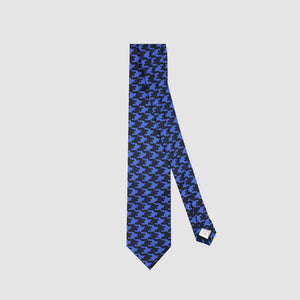 Ds Damat Blue and Black Pattern Tie-D'S DAMAT ONLINE