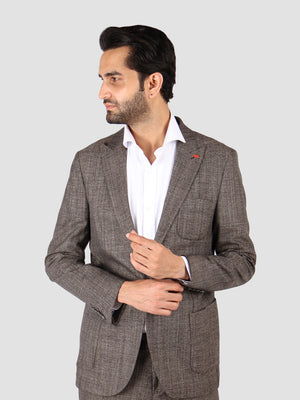 DS Damat Brown Slim Fit Suit-D'S DAMAT ONLINE