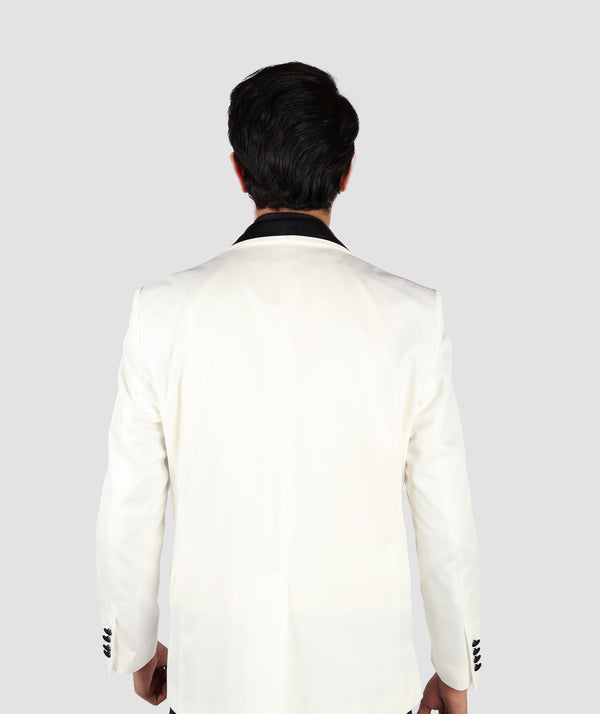 D'S Damat White Tuxedo Suit-D'S DAMAT ONLINE