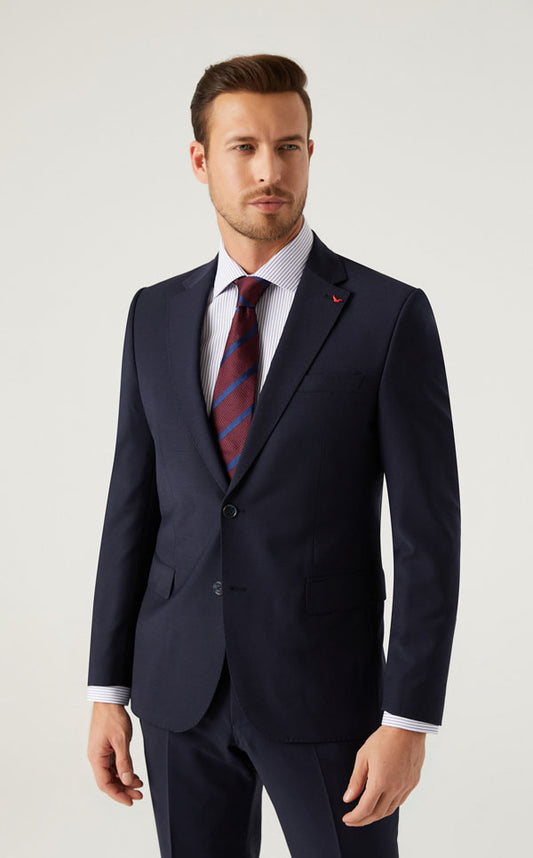 Ds Damat Navy Blue Classic Suit -86% Wool-D'S DAMAT ONLINE