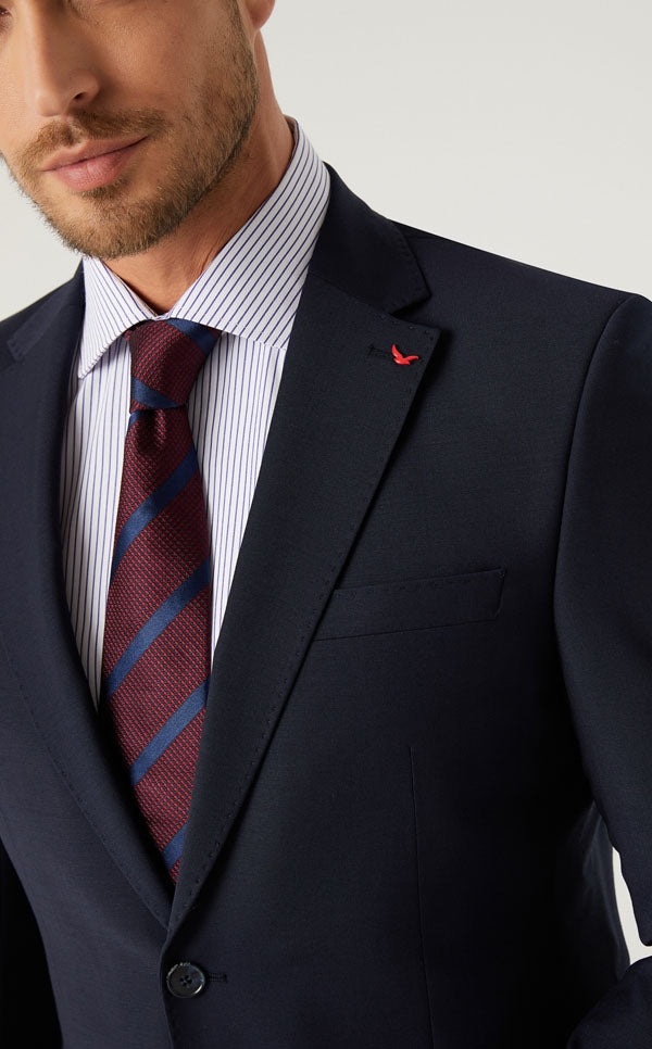 Ds Damat Navy Blue Classic Suit -86% Wool-D'S DAMAT ONLINE