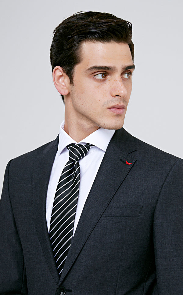 Ds Damat  Dark Grey  Classic Suit -41% Wool-D'S DAMAT ONLINE