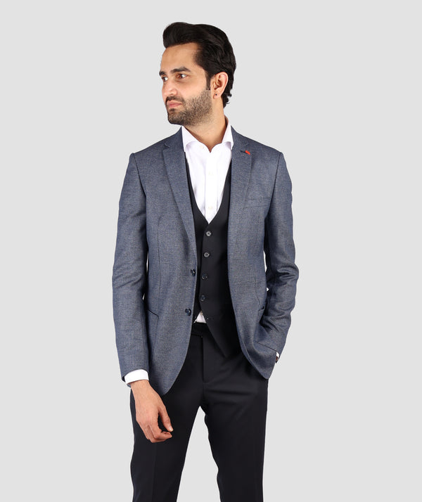 DS Damat Blue Conbination Slim Fit Suit-D'S DAMAT ONLINE