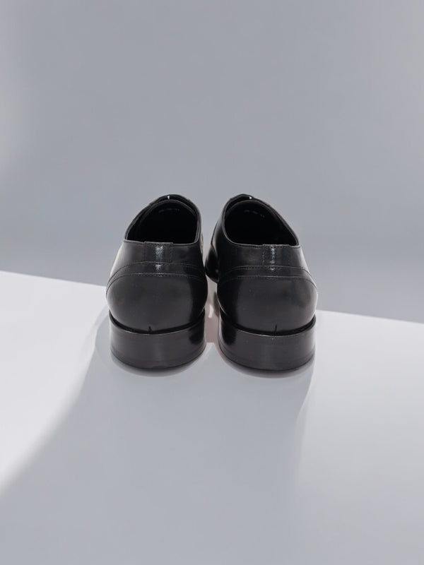 D'S Damat Black Formal Shoes