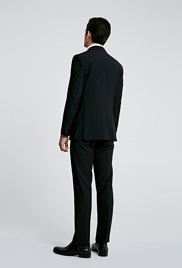 Ds Damat Black Classic Suit -86% Wool-D'S DAMAT ONLINE