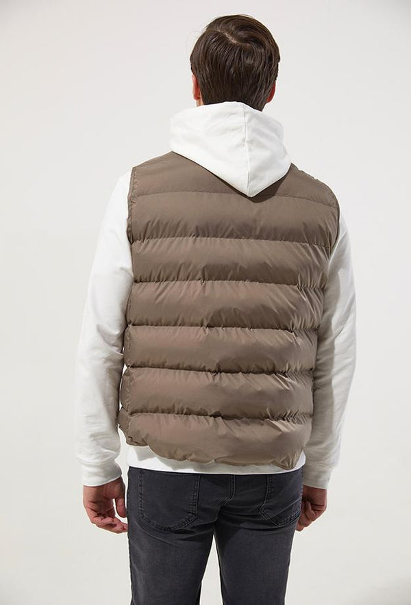 Twn Slim Fit Mink Plain Vest Coat-D'S DAMAT ONLINE