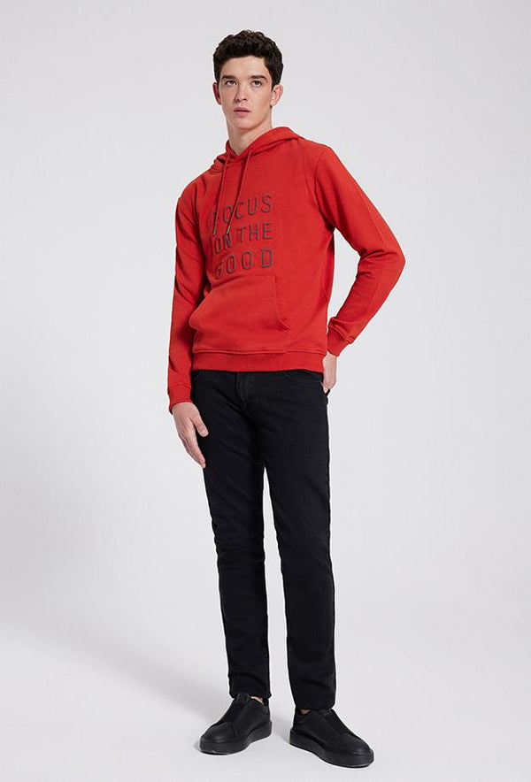 Ds Damat Slim Fit Red Sweatshirt-D'S DAMAT ONLINE