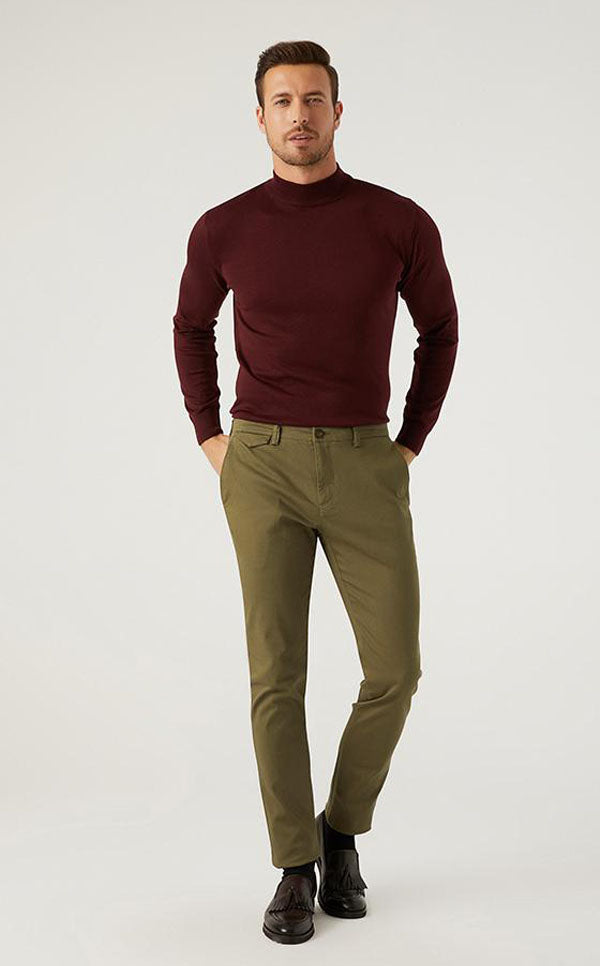 TWN Green Chino Pants-D'S DAMAT ONLINE