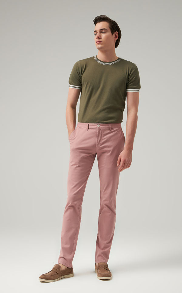 Ds Damat Pink Chino Pants-D'S DAMAT ONLINE