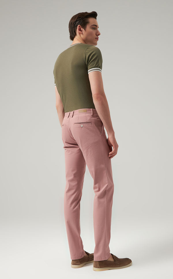 Ds Damat Pink Chino Pants-D'S DAMAT ONLINE