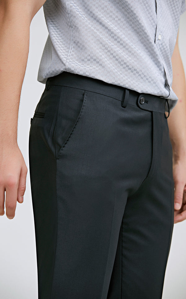 Ds Damat Slim Fit Trousers Black-D'S DAMAT ONLINE
