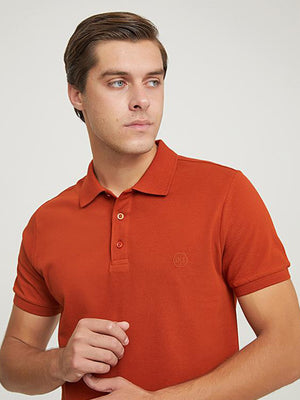Ds Damat Polo T-Shirt Regular Fit Orange-D'S DAMAT ONLINE