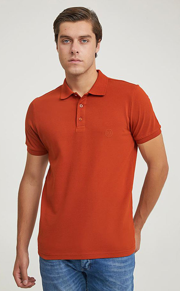 Ds Damat Polo T-Shirt Regular Fit Orange-D'S DAMAT ONLINE